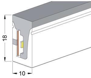 Top Bend 10x18 Heliflex Neon Flex Profile 2