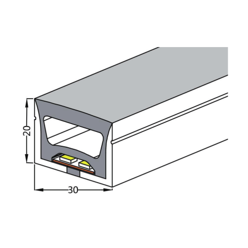 Heliflex 30x20 Neon Flex Top Bend