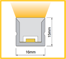 LED Neon Flex Top Bend Profiles