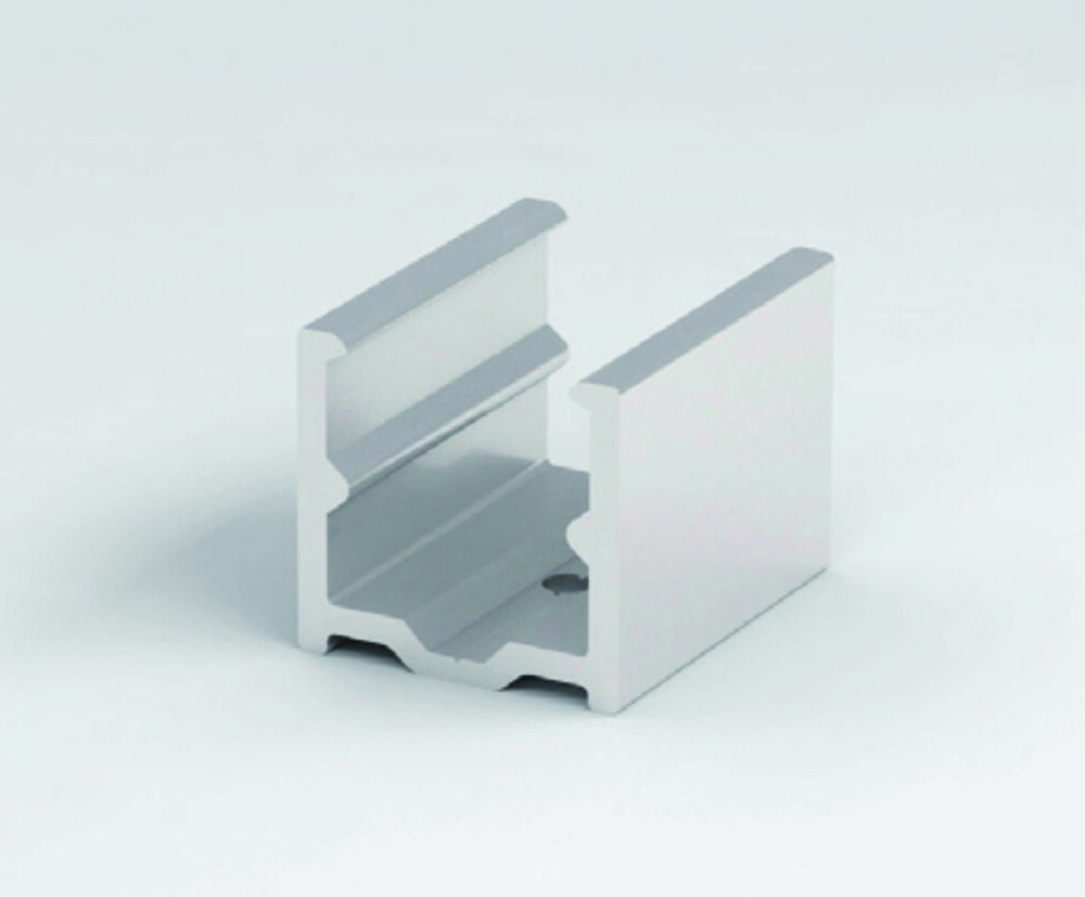 End view of aluminum profile for 12x12mm neon flex LED strip