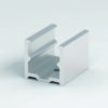 End view of aluminum profile for 12x12mm neon flex LED strip