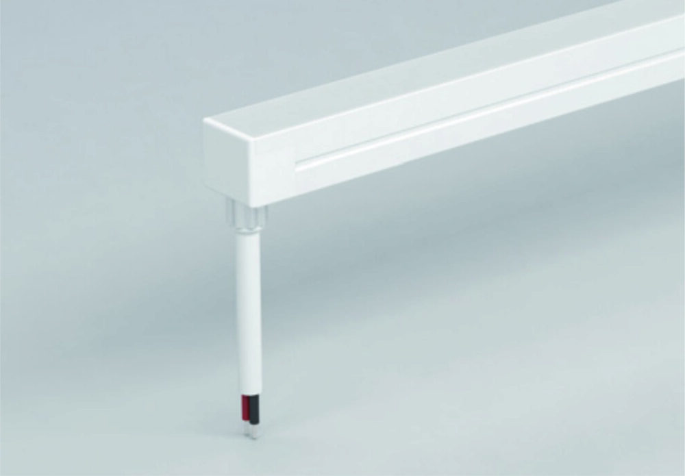 White end cap with integrated cable for neon flex LED strip