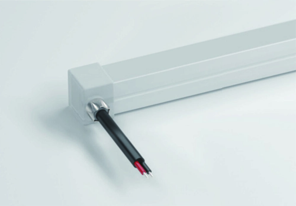 Black angled side-entry cable for neon flex LED strip