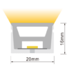 HF2016TB 20x16mm Top Bend LED Neon Flex